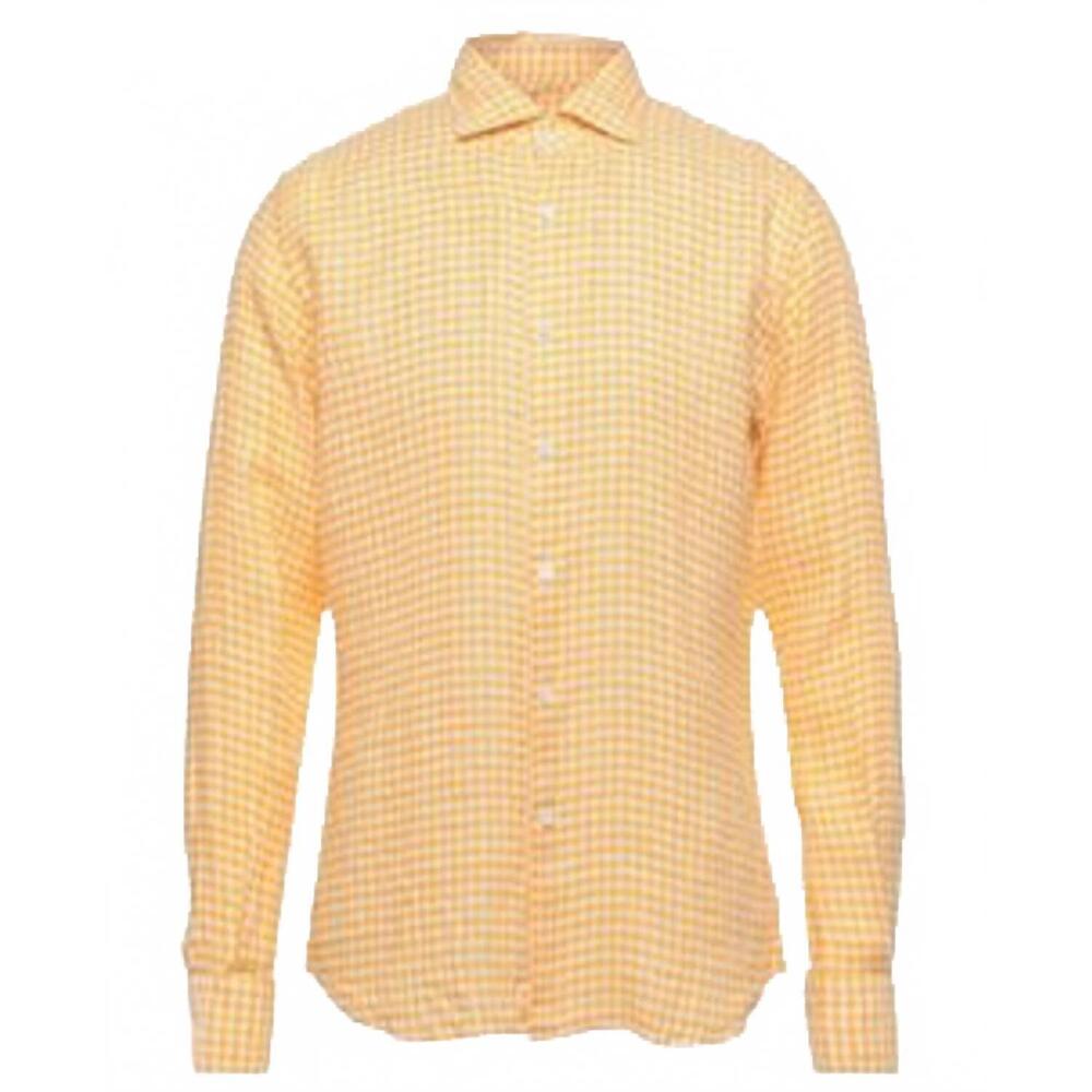 NEW GLANSHIRT men's long sleeve top in orange
